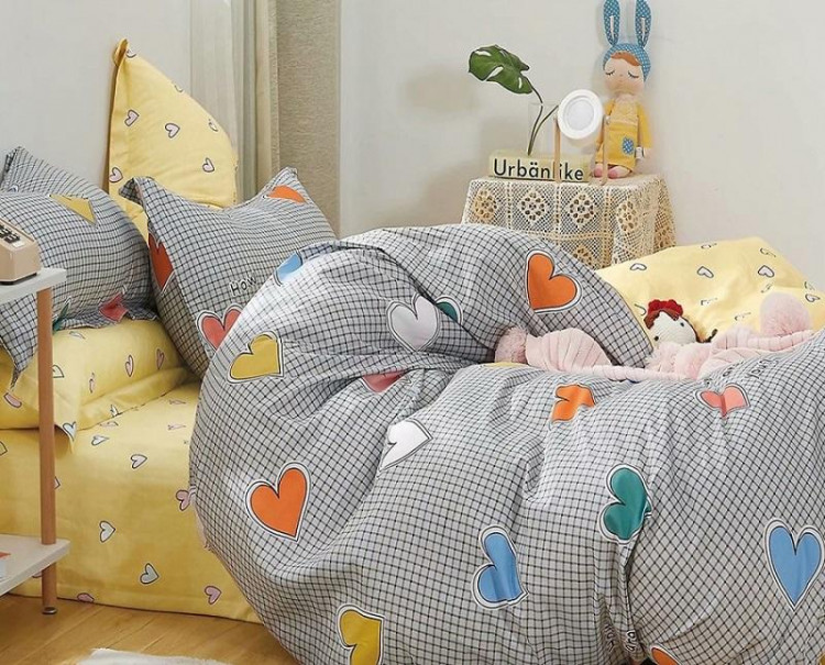 Постельное белье двухстороннее из твил-сатина SAILID BP-103-3 евро