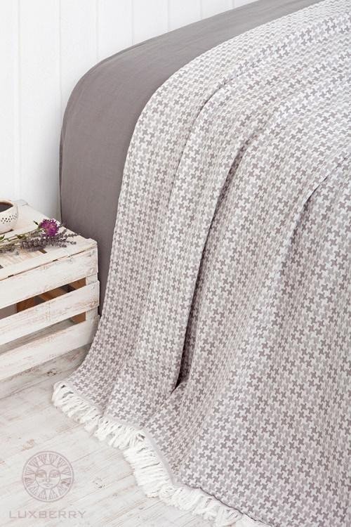 Покрывало LUXBERRY EASY LIFE серое 150х210