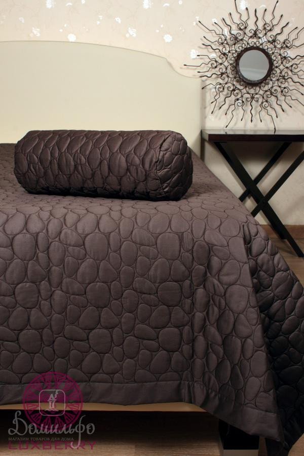 Покрывало BOVI 02808 STONE шоколадное 220х240