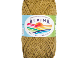 Пряжа ALPINA GARRY №10 оникс (оливковая) 100% мерсеризованный хлопок 10 шт х 50 гр, 50 м +/- 2 м