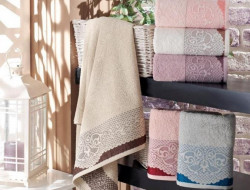 Набор полотенец махровых хлопковых KARVEN H2239 SEHRAZAT 50х90 (6шт)