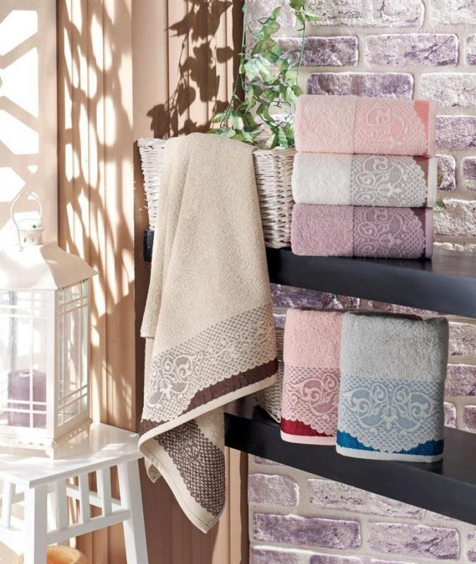 Набор полотенец махровых хлопковых KARVEN H2239 SEHRAZAT 50х90 (6шт)