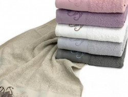 Набор полотенец махровых хлопковых KARVEN VIP COTTON HS3302 LOTUS 50х90 (6шт)