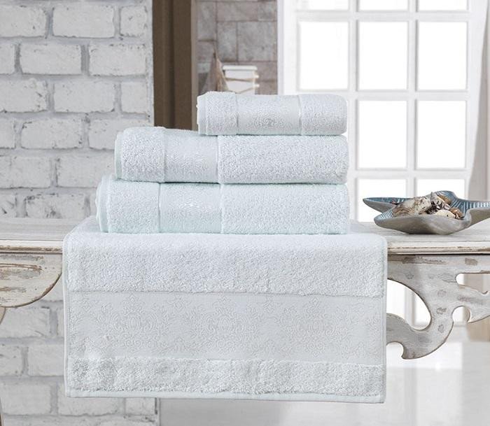 Полотенце бамбуковое KARNA PANDORA светло-зеленое 90х150