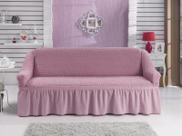 Чехол на трехместный диван BULSAN светло-розовый