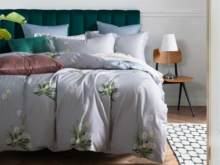 Постельное белье из сатина ASABELLA 1347-6 50х70 (2шт) и 70х70 (2шт) евро