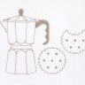 Постельное белье из перкали LUXBERRY YUMMY BREAKFAST белое 1,5-спальное
