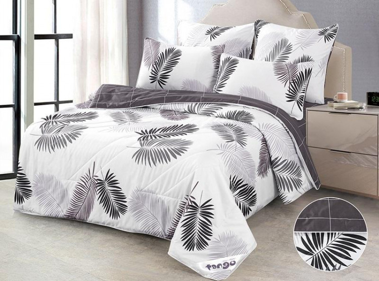 Постельное белье из микросатина с одеялом TANGO DE VERANO  Y-02 50х70 (1шт), 70х70 (1шт) 1,5-спальное