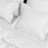 Постельное белье из египетского хлопка с простыней на резинке 160х200 GERMAN GRASS Alpine White Allure Grass евро
