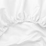 Постельное белье из египетского хлопка с простыней на резинке 160х200 GERMAN GRASS Alpine White Allure Grass евро