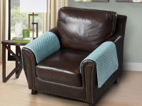 Накидка на подлокотники из микрофибры TANGO SOFA бирюзовая 50x70 (1шт)