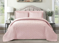 Покрывало с наволочками тонкое из велюра TANGO ROMBI ROM-02 240х260