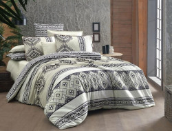 Постельное белье из поплина SAREV FANCY N225 RUNA V1-BEJ 50х70 (1шт) 1,5-спальное