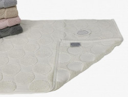 Коврик для ног махровый хлопковый KARVEN KV434 RING krem 50х80