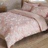 Постельное белье из сатина TAC DELUX ELEGANCE SHADOW светло-розовое евро