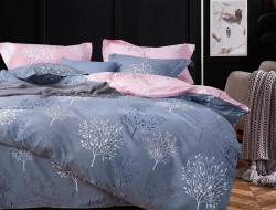 Постельное белье двухстороннее из твила TANGO серые акценты 50х70 (2шт), 70х70 (2шт) евро