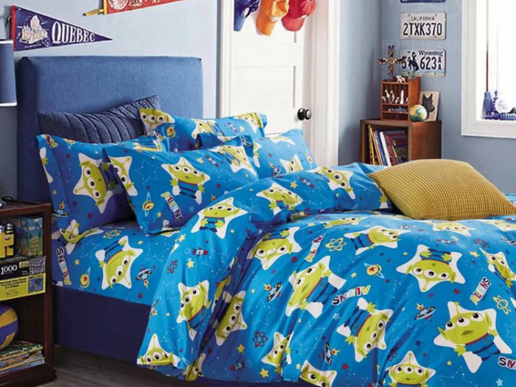 Детское постельное белье из сатина MIOLETTO К-57 ИНОПЛАНЕТЯНЕ