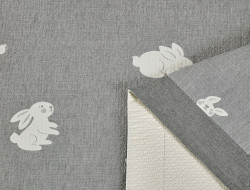Одеяло летнее из искусственного шелка в хлопковом муслине ASABELLA Зайчата 160х220