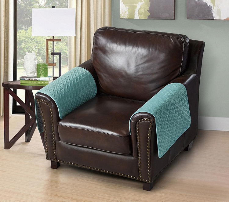 Накидка на подлокотники из микрофибры TANGO SOFA светло-зеленая 50x70 (1шт)