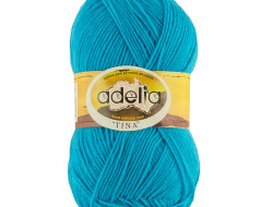 Пряжа ADELIA TINA №139 ярко-голубая 100% акрил, 5 шт х 100 гр, 308 м +/- 10 м
