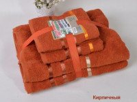 Комплект полотенец KARNA BALE кирпичный