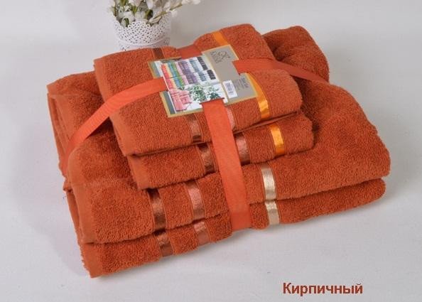 Комплект полотенец KARNA BALE кирпичный