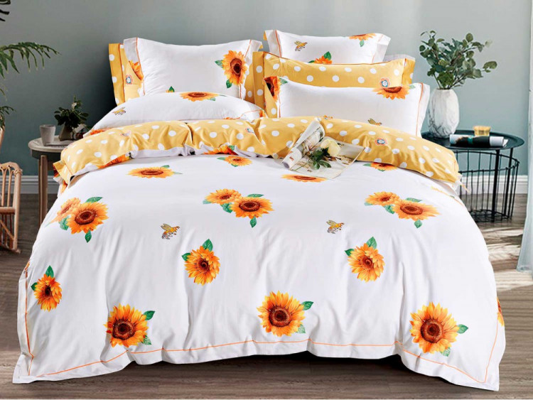 Постельное белье из сатина ASABELLA 1348-6 50х70 (2шт) и 70х70 (2шт) евро