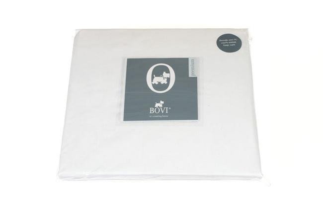 Простыня на резинке из перкали BOVI 01131 БАЗОВАЯ белая 180х200