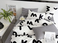 Постельное белье из сатина TANGO буквовед 50х70 (2шт), 70х70 (2шт) евро Постельное белье из сатина TANGO буквовед 50х70 (2шт), 70х70 (2шт) евро