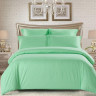 Постельное белье из страйп-сатина TANGO COLOR STRIPE CST-01 зеленое семейное