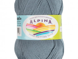 Пряжа ALPINA ANABEL №091 серо-темно-синяя 100% мерсеризованный хлопок 10 шт х 50 гр, 120 м +/- 6 м
