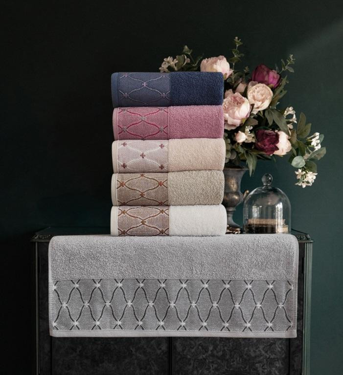 Набор полотенец махровых хлопковых KARVEN H2257 WENDY 50х90 (6шт)