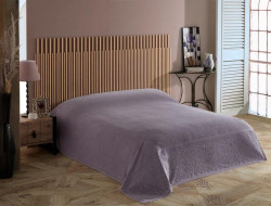 Плед из хлопка махровый KARVEN P958 ROSE V10 лиловый 160х220