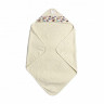 Полотенце детское махровое с уголком KARVEN D037 BASKILI KUNDAK krem v1 90х90