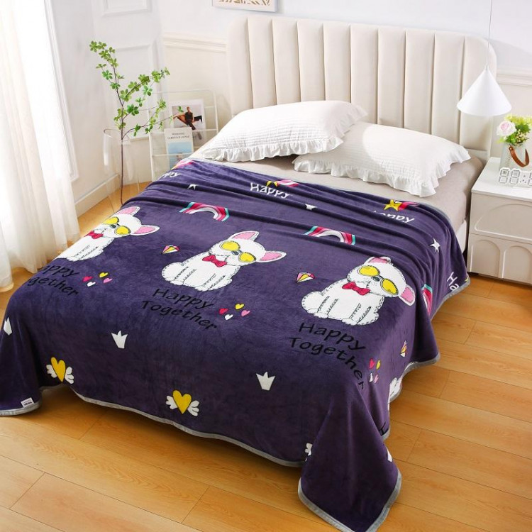 Плед из микрофибры TANGO собачки ФЛАНЕЛЬ 150х200