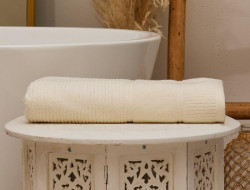 Полотенце махровое TAC DORA KREM кремовое 50х90