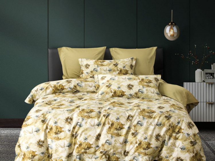 Постельное белье из египетского хлопка ASABELLA 1828-6 50х70 (2шт) и 70х70 (2шт) евро