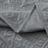 Покрывало тонкое велюровое TANGO CASABLANCA темно-серое 180х240
