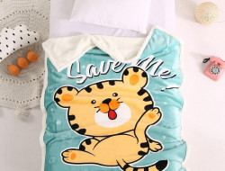 Плед детский фланелевый из микрофибры с шерпой TANGO LEONCELLO LEO-20 100х140