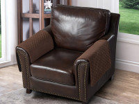 Накидка на подлокотники из микрофибры TANGO SOFA коричневая 50x70 (1шт)