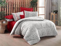 Постельное белье из фланели SAREV FANCY N294 FREDDY V1-GRI 50х70 (1шт) 1,5-спальное