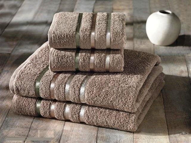 Комплект полотенец KARNA BALE кофейный