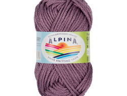 Пряжа ALPINA GARRY №14 аметист (бледно-серо-сиреневая) 100% мерсеризованный хлопок 10 шт х 50 гр, 50 м +/- 2 м