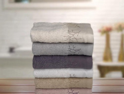 Набор кухонных полотенец махровых хлопковых с вышивкой KARVEN ELIT HM777 CINAR-2 30х50 (6шт)