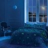 Постельное белье светящееся из сатина-люкс TAC GLOW RUBY евро