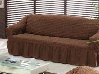 Чехол на трехместный диван BULSAN коричневый