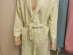Халат женский вафельный NUSA S салатовый