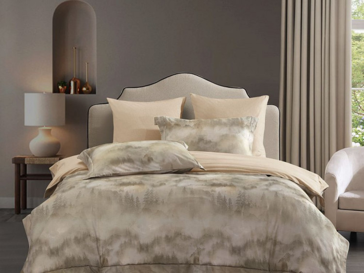 Постельное белье из фланели ASABELLA Дзен 50х70 (2шт) и 70х70 (2шт) евро