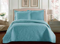 Покрывало с наволочками тонкое из микрофибры TANGO TRM MARRAKECH голубое 240х260