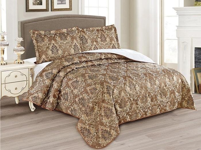 Покрывало стеганое жаккардовое с наволочками CLEO GABRIELLA-006 240х260Н